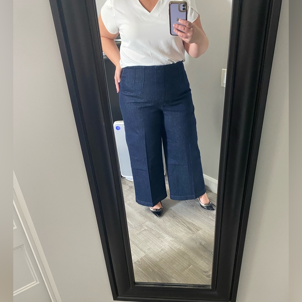 Spanx zero waistband cropped Women's Raw Indigo Jeans - Picture 5 of 5